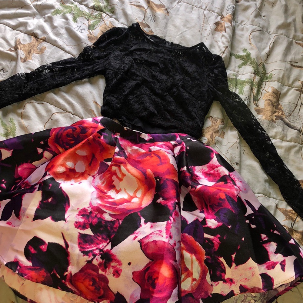 homecoming 2 piece dress